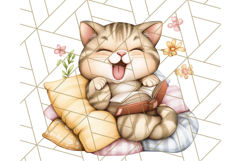 Warm &amp; Fuzzy Mornings PNG Clipart, Cozy Animal Art Download Product Image 2