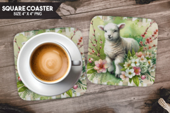 Holiday Themes Square Coaster Bundle, Festive Coaster PNG Product Image 8