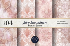 Fairy Lace Digital Paper, Floral Lace Pattern Product Image 1