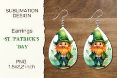 St. Patrick's Day Leprechaun Earring Teardrop|Earring Design Product Image 1