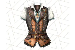 Vintage Steampunk Forest Animal PNG Clipart for Sublimation Product Image 2