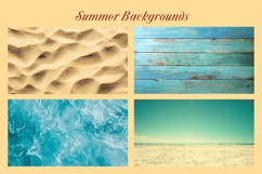 Nostalgic Summer Vacation Backgrounds Product Image 1