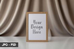 Soft Fabric Frame Mockup PSD Product Image 1