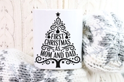 First Christmas As Mom And Dad Svg, Christmas family Svg. Product Image 4