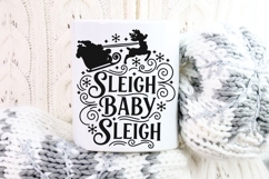 Sleigh Baby Sleigh Svg, Santa Sleigh Svg, Funny Santa Svg. Product Image 9