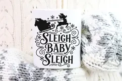 Sleigh Baby Sleigh Svg, Santa Sleigh Svg, Funny Santa Svg. Product Image 9