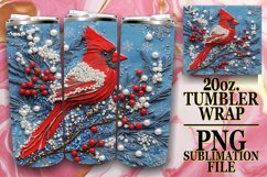 Radiant Love 20oz tumbler wrap, Christmas Product Image 1