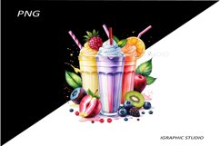 Milkshake Clipart, Food Clipart Product Image 1