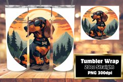 Cute Canine Adventure Tumbler Sublimation - 20oz Product Image 1