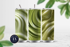 Matcha Liquid Marble, Green Abstract Swirl Digital Paper Product Image 2