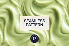 Matcha Liquid Marble, Green Abstract Swirl Digital Paper Product Image 3