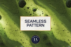 Spilled Matcha Texture, Green Abstract Liquid Digital Paper Product Image 3