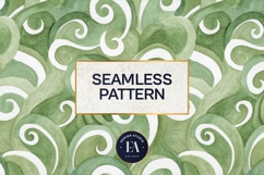 Watercolor Matcha Pattern, Green Wash Texture Product Image 3
