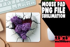 Flower 3D Heart Wall Mouse Pad Product Image 1