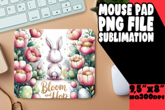 CHEERFUL MOUSE PAD SUBLIMATION PNG, Easter Product Image 1