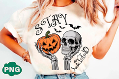 Stay Creepy PNG, Retro Dripping Pumpkin Product Image 2