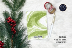 Watercolor Matcha Pattern, Green Wash Texture Product Image 4