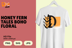 Honey Fern Tales Boho Floral Monogram Product Image 1