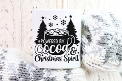Powered By Cocoa And Christmas Spirit Svg, Hot Cocoa Svg. Product Image 10