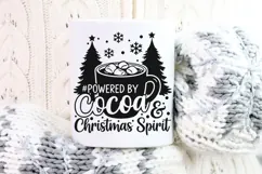 Powered By Cocoa And Christmas Spirit Svg, Hot Cocoa Svg. Product Image 10
