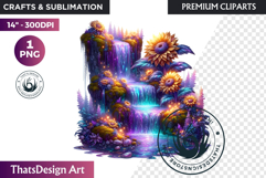 Enchanted Woodland Animal &amp; Sunflower Clipart PNG Product Image 1