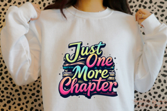 Just One Chapter PNG | Book Lover Sublimation Design | Funny Product Image 2