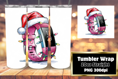 TRENDY 20oz Tumbler PNG Template , Holiday Product Image 1