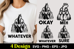 Chicken Whatever Okay Meh SVG PNG Product Image 1