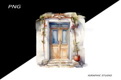 Greece summer clipart, Mediterranean Vacation Clipart Product Image 1