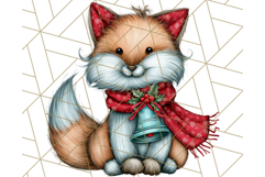 Christmas Animal Clipart, Festive Animals in Holiday Outfits Product Image 2