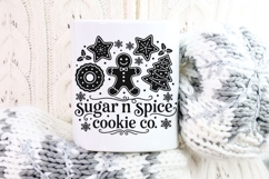 Sugar N Spice Cookie Co. Svg, Funny Christmas Baking Svg. Product Image 9