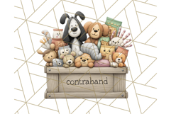 Cute Animals in Jail Clipart PNG, Funny Prisoner Critters Product Image 2