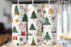 Christmas Tree Tumbler Wrap -High Quality 300 Dpi Product Image 1