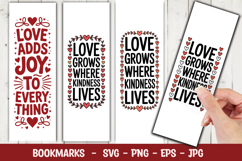 Love Grows Bookmark svg png Product Image 1