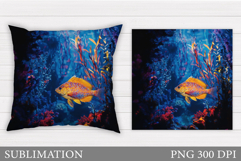 Fish Pillow Sublimation. Fish Sublimation Product Image 1