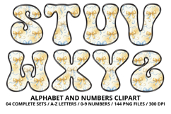 Fairytale Princess Alphabet Letters &amp; Numbers Clipart PNG Product Image 4