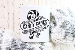 Hand Rolled Candy Canes North Pole Approved Svg, Winter Svg. Product Image 9
