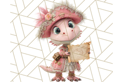 Dinosaur Costume Clipart, Cute Dinos in Halloween Outfits Product Image 2