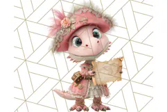 Dinosaur Costume Clipart, Cute Dinos in Halloween Outfits Product Image 2
