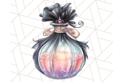 Gothic Fairy &amp; Potion Clipart, Dark Fantasy PNG Printable Product Image 2
