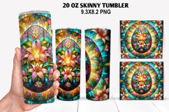 Skinny Tumbler 20oz Wrap Design, Easter Tumbler PNG Design Product Image 1