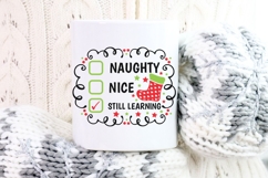Naughty Nice Still Learning Svg, Christmas Checklist Svg. Product Image 8