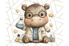 Zoo Animal Occupations PNG, Cute Career Clipart Product Image 2