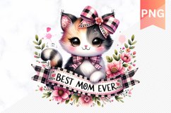 Best MOM Ever Sublimation - Mother&#039;s Day Clipart PNG Design Product Image 1