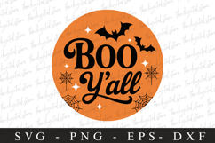 Boo Y&#039;all Svg | Halloween Svg | Cricut Product Image 1