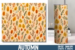 Autumn Tumbler Wrap, Tumbler Wrap PNG Product Image 1