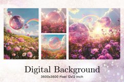 Water Bubbles Background Rainbow Water Drop Wallpaper Product Image 1