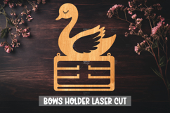 Bow holder laser cut - Wooden Nursery Decor Laser Product Image 1