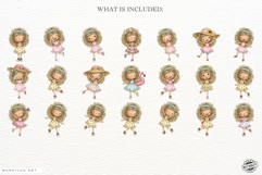 Summer Whimsical Girl Clipart Product Image 4