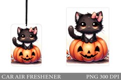 Cute Cat Car Air Freshener. Cute Halloween Car Air Freshener Product Image 1